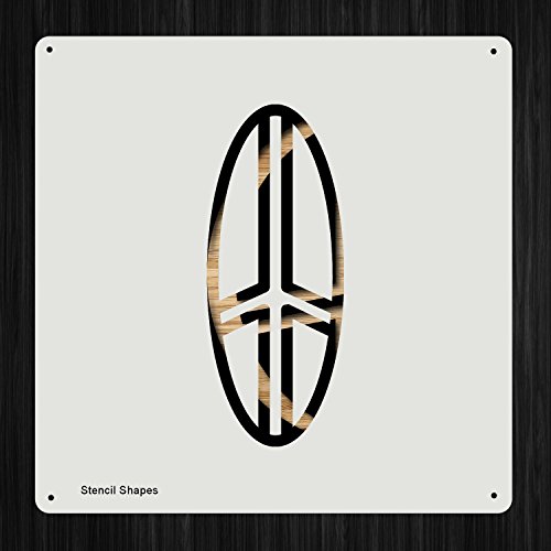 Windsurfing Board Plastic Mylar Stencil for Painting, Walls and Crafts, Item 1128002