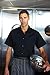 Chef Works Men's Utility Cook Shirt, Black, Small