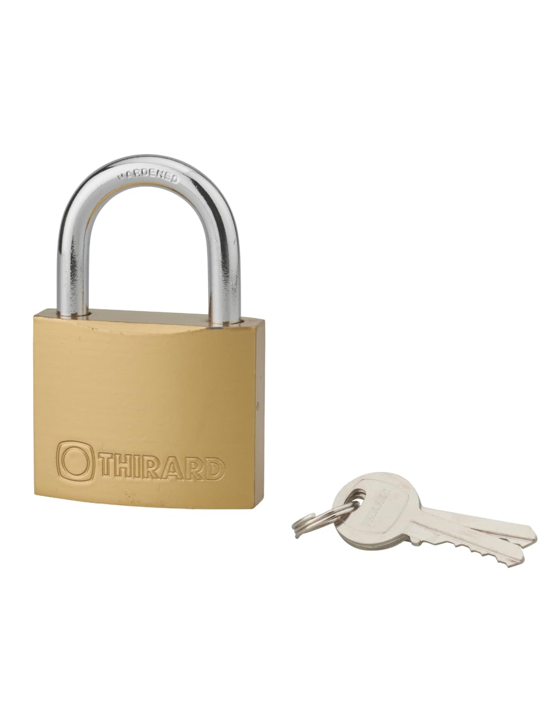 THIRARD FABRICANT DE SECURITE DEPUIS 1920 Mach 1 THIRARD 00980060 – Type 1 Padlock 60 mm – 1/2 30 mm High Shackle for Size 40 mm Additional Keys on Model No Manufacturing on Number, Gold