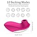 Clitoral Sucking Vibrator with 10 Suction & Kissing Vibration Modes for Women Clit Orgasm,Nipples Vibrator Couple Lip Kissing Sucker Solo Oral Sex Adult Sex Toys Quiet Waterproof Portable Rechargeablethumb 3