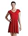 MBJ Womens V Neck Cap Sleeve Tunic Dress - Made in USA