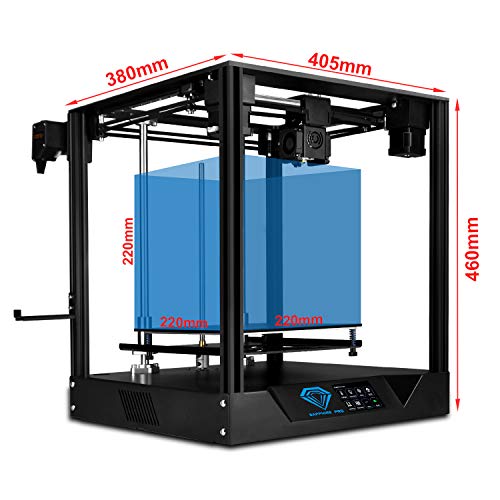 Two Trees 3D Printer Sapphire PRO High Precision CoreXY Structure DIY 3D Printer 220 x 220 x 220mm Printing Size with Power Resume Function/Off-line Print/3.5 inch Touch Display