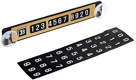 Odster - Luminous Temporary Parking Card Car Sticker with Suckers Telephone Number Plates Exterior Accessories Car Styling