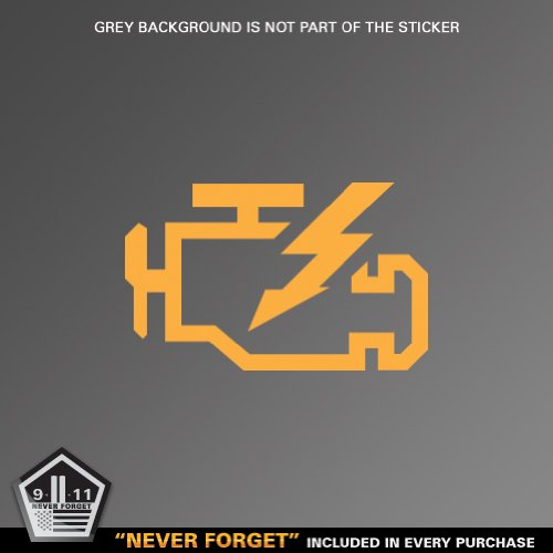(2x) CEL - Check Engine Light - Sticker - Decal - Die Cut