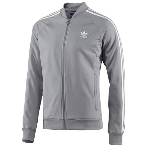 Adidas Superstar Mens Track Top Mid Grey White F80724 | Desertcart Belize