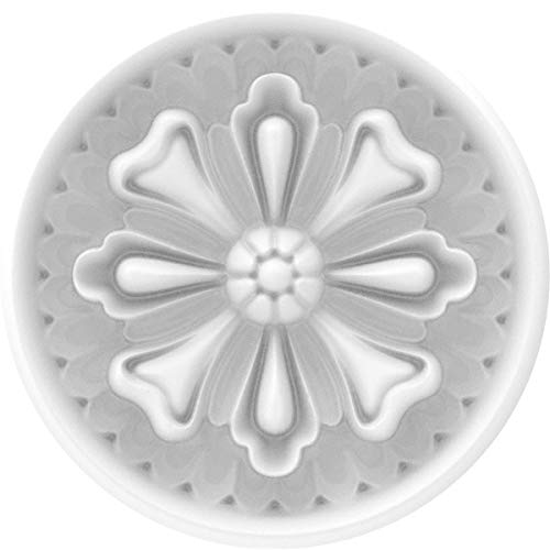 Ekena Millwork ROSC080X080HNKUF 8" W x 8" H x 5/8" P Jumbo Hancock Rosette, Whi…
