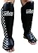 Fairtex SP5 Muay Thai Shin Guards for Men, Women, Kids | Shinguards are Premium, Lightweight & Durable | Extended Protection to Avoid shin splints During Training or Sparring - Extra Large,Black