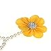 DZT1968® Baby Girl Pearl Chiffon Foot Flower Shoes Barefoot Sandals (Yellow)