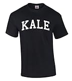 icustomworld Kale White Logo T-shirt Vegetarian Healthy Eco Style Shirts