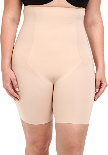 SPANX Plus Size Trust Your Thinstincts High-Waist Shorts, 3X, Soft Nude