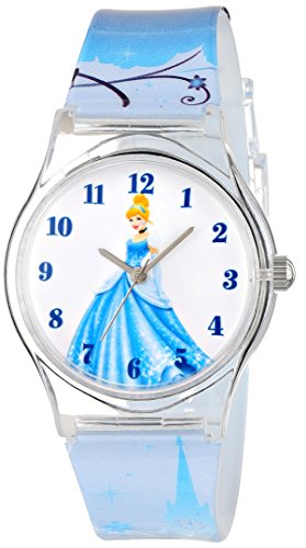 Disney Kids' W001274 Tween Cinderella Plastic Watch, Analog Display, Analog Quartz, Multi-Color Watch