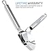 Garlic Press LOVKITCHEN Durable Stainless Steel Kitchen Garlic/Ginger Mincer Crusher and Peeler Set with Silicone Tube Roller Cleaning Brush