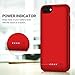 Battery Case for iPhone 8/7, 6000mAh Portable Rechargeable Battery Pack Charger Case for Apple iPhone 8 iPhone 7 [4.7 Inch] Extended Charging Case Protective Power Bank Backup Cover - Red