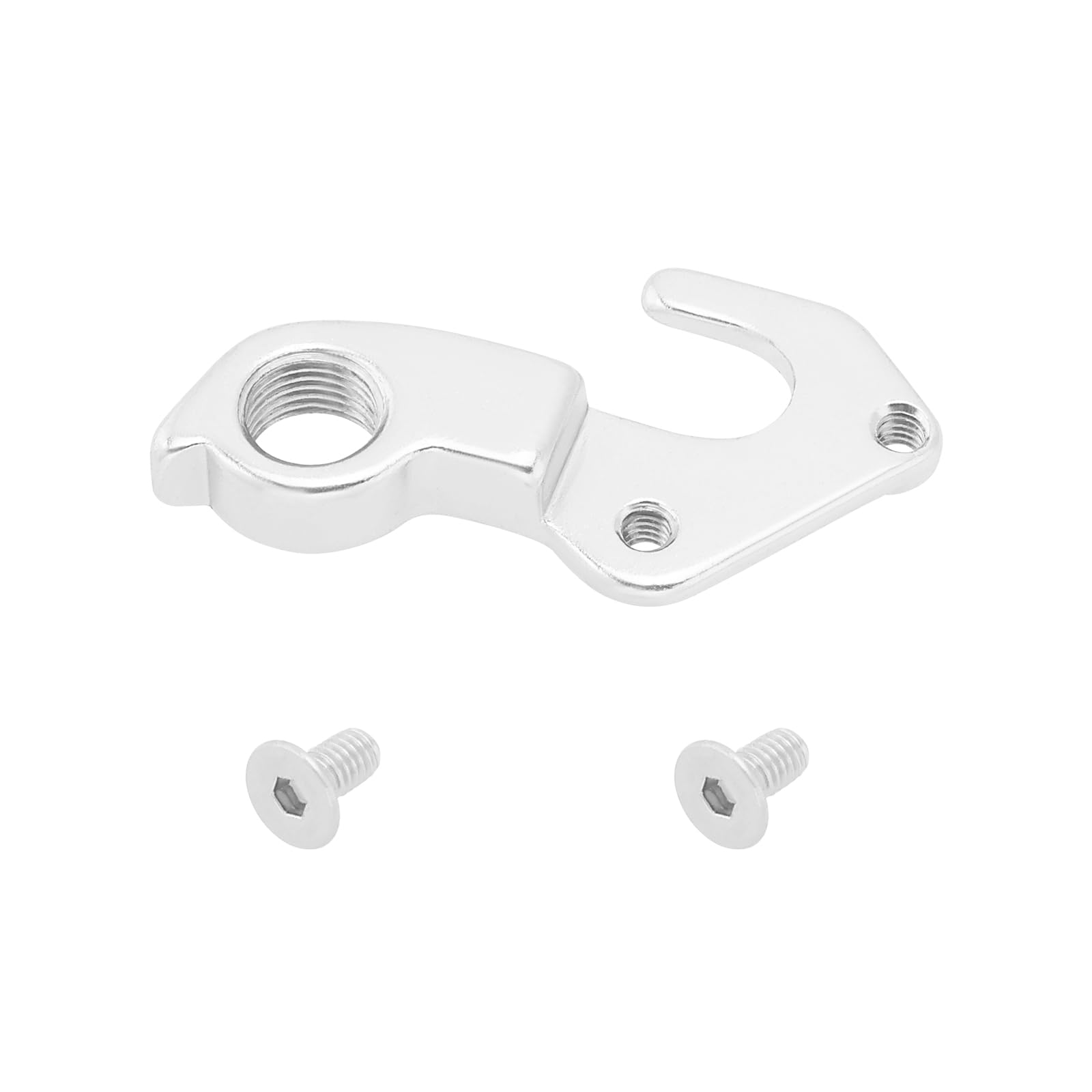 LT Easiyl Mechanical Derailer Hook Bicycle Tail Hook Metal Rear Derailer Hook Screw Compatible with Focus Compatible with Marwi Bicycle Accessories, Silver