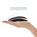 2.4GHz Wireless Bluetooth Mouse, Jelly Comb Dual Mode Slim Wireless Mouse with 2400 DPI Compatible for PC, Laptop, Mac, Android, Windows - Black and Silver