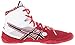 ASICS Men's Cael V7.0 Wrestling Shoe, True Red/Black/White, 7.5 M US