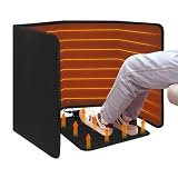 Under Desk Heater with Heated Floor Mat - Personal Portable Space Heaters Indoor - Foot Warmer with 12H Timer & 8 Heat Levels - Foot Control, for Home Bedroom Office