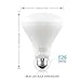 Brizled BR30 LED Bulbs, 11W Equivalent 75W LED Light Bulbs, 5000K Daylight White E26 Base Bulbs, Non-dimmable, Flood Lighting with UL Listed LED Bulbs. 6 Pack