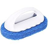 Binmer(TM) Strong decontamination Sponge brush Handle brush Hard bottom cleaning brush (White)