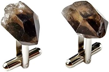 Smoky Quartz Cufflinks, Valentine's Gifts, Gift For Gemologists, Gag Gift Ideas, Gift Box Included