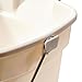 Rubbermaid Roughneck Square Bucket, 12-Quart, Bisque, Sturdy Pail Bucket Organizer Household Cleaning Supplies Projects Mopping Storage Comfortable Durable Grip Pour Handle
