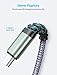 AINOPE Micro USB Cable, Android Micro USB Charging Cable 2 Pack Gray, Micro USB Fast Charging Cords for Android Nylon Compatible with Samsung Galaxy S6,J7 Edge Note 5 Durable Nylon Material (Grey)
