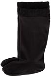 Chooka Women's Fleece Rain Boot Liner, Black, Large/9-11 M US
