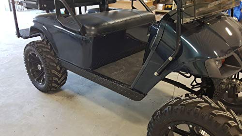 EZGO Golf Cart Part Diamond Plate Rocker Panel covers & Kick 2013 and UP TXT BLACK - Thumbnail 2