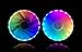 EZDIY-FAB RGB Fan Frame Fan Grill Individual Addressable RGB Lighting 120mm Fan mounting Controller(Compatible ASUS Aura Sync, GIGABYTE RGB Fusion MSI Mystic Light Sync)-3 Pack