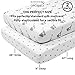 100% Organic Cotton Jersey Knit Soft Fitted Sheet (2 Pack) - Washable Crib Mattress Sheets - Fits Standard Toddler Mattresses