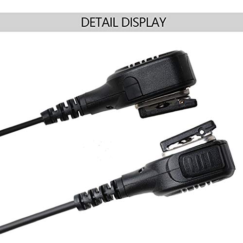 Baofeng Radio Mic PTT Mic Walkie Talkie Speaker Mic 2Pin Compatible for Baofeng Radio BF-F8HP UV-82HP UV-5R UV-5X3 V2+ uv5r Accessories with 3.5mm Mic Earpiece Noise Reduction Shoulder Microphone