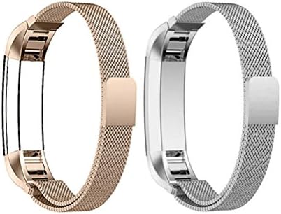 COOLEAD Fitbit Ace Band, Replacement Strap for Kids Fitbit, Stainless Steel Fitness Tracker Bands for Fitbit Alra/Alta HR/Ace, Small Size 4.7"- 7.0" for Kids Women
