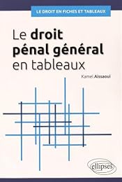 Le  droit pénal général en tableaux