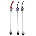 Juscycling Road Mountain Bicycle MTB Wheel Hub Front and Rear QR Quick Release Skewers Clip Lever Axle 145/185mm, Pair, Multiple Color Options (Golden)