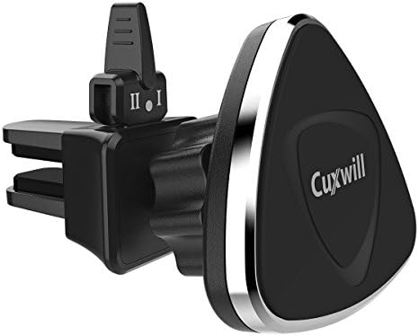 Cuxwill Magnetic Car Mount Universal 360 Degree Rotating Air Vent Phone Holder for All Large Smart Phones and Mini Tablets (Black)