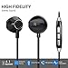 Bluetooth Headphones, Wireless V4.1 Magnetic Stereo Earphones, Suitable for Samsung Galaxy S9, IPX4 Splash Proof Noise Cancelling with HD Mic for Running and Sport - Black