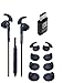 Official Samsung HS130 Universal Android 3.5mm Jack Headset Black W/Extra Ear Gel Set Volume & ON/Off Answer Button & OTG to Micro Type Adapter