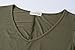 LARACE Womens V-Neck Plain Swing Tunic Top Casual T Shirt(2X, Army Green)