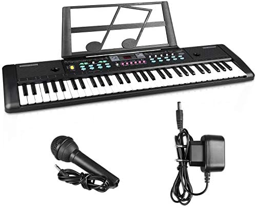 Digital Music Piano Keyboard 61 Key,ZJTL 61-key Electronic Piano,Portable Electronic Musical Instrument Multi-function-can Cultivate Children's Music Cells,Birthday Christmas Festival Gift for Kids