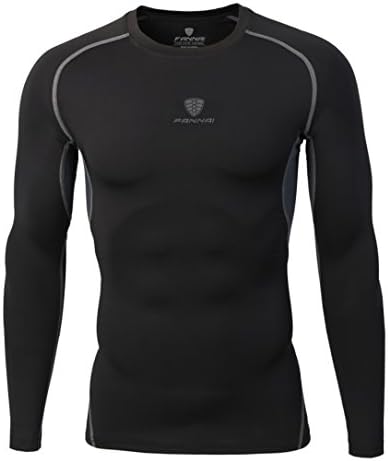 LJCCQ Men's Compression Tops Long Sleeves Tight Shirts Cool Dry Activewear Sports Baselayer