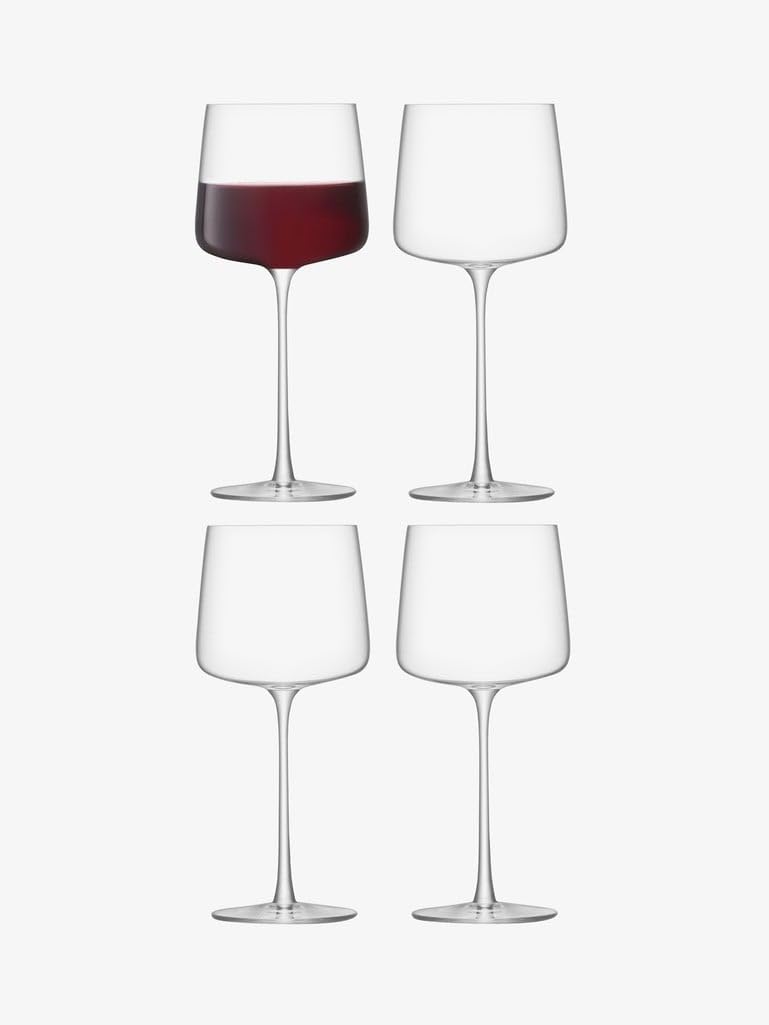 LSA International Metropolitan Wine Glass 400ml Clear | Set of 4 | Dishwasher Safe | MW03 โ image 1