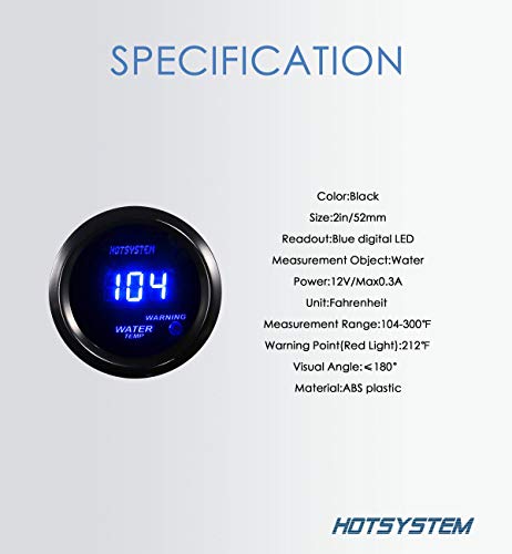 1 HOTSYSTEM+Electronic+Temperature+Fahrenheit+Automotive