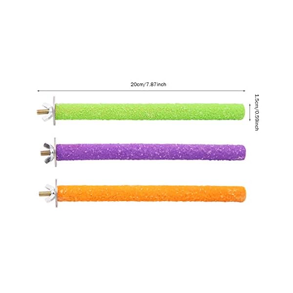 Wudong 6 Pezzi posatoi per pappagalli, Gabbia per Uccelli Colorata Scrub Stand Bar per Uccelli pappagalli pappagallini… Wudong Wudong 6 Pezzi posatoi per pappagalli, Gabbia per Uccelli Colorata Scrub Stand Bar per Uccelli pappagalli pappagallini…