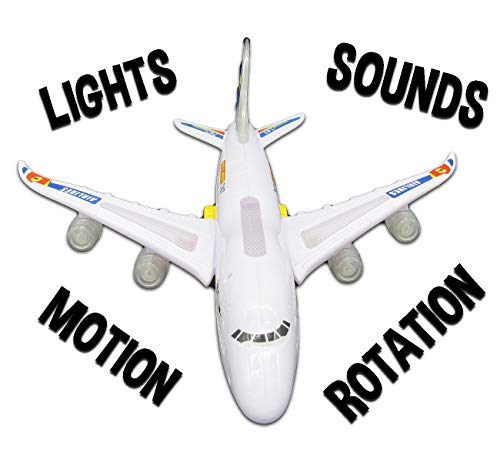 Hoovy Boeing 747 Model Airplane Toy for Kids Electric Airplane with Lights and Sounds Bump and Move Big Airplane for Kids 2 3 4 5 6 7 Years Old - Thumbnail 2