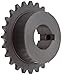 Tsubaki 35B24F-1 Finished Bore Sprocket, Single Strand, Inch, #35 ANSI No., 3/8