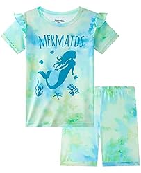 Dolphin&Fish Kids Short Pjs Girls Summer Pajamas