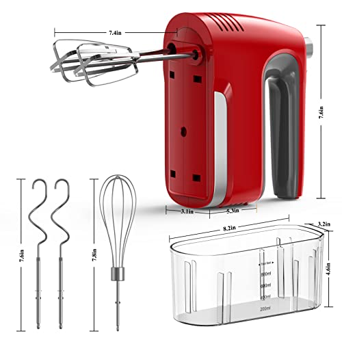 JIOJIOY Hand Mixer Electric, 5 Speed Kitchen Handheld Mixer with Eject