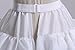 Wantdo Women's Bridal 4 Full Hoops 5 Ruffles Petticoat Hoop Skirt One Size White