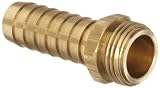 Dixon BLS617 Brass Hose Fitting, Long Shank Coupling, 3/4" GHT Male x 3/4" Hose ID Barbed