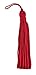 Set of 10 Red Chainette Tassel, 3 Inch Long with 1 Inch Loop, Basic Trim Collection Style# RT03 Color: Red - E13